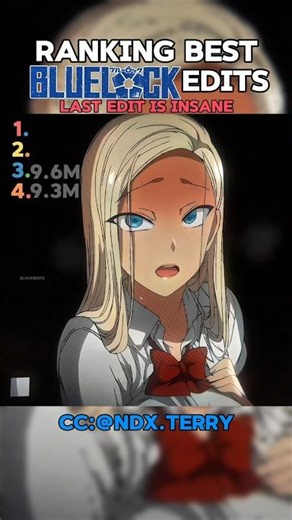 Ranking Best Blue Lock Edits P.33 #bluelock #anime #animeedit #bluelockedit