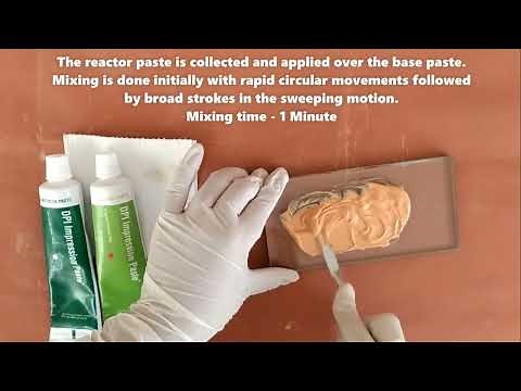 Mixing Zinc Oxide Eugenol Impression paste/Edentulous arch Impression