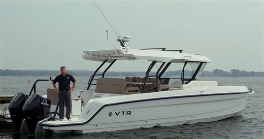 Step aboard the Cruisers Yachts 38 VTR: a bold new model designed for...