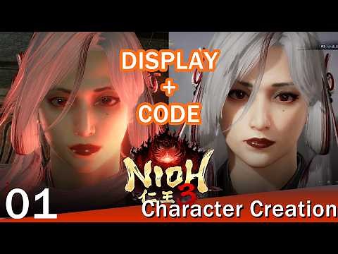 Nioh3 | Character Creation Code 01|仁王3 |キャラメイク コード 01