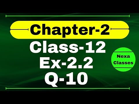 Class 12 Ex 2.2 Q10 Math | Inverse Trigonometry| Q10 Ex 2.2 Class 12 Math | Ex 2.2 Q10 Class 12 Math