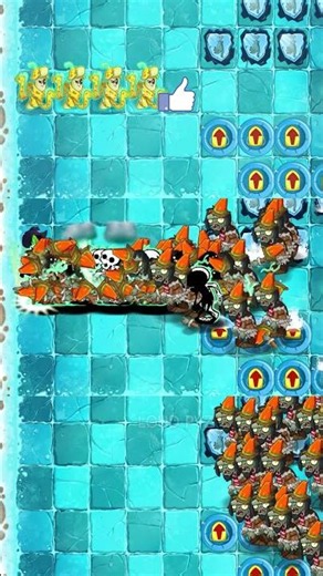 PVZ 2 - Plants Vs Zombies 2 - Plant Teams Level Max Vs 100 Basic Zombies -p16- #shorts #pvz2