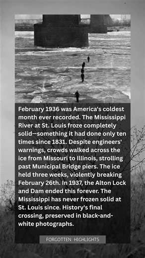 February 1936: The Last Time the Mississippi River Froze Solid—and People Walked Across It
