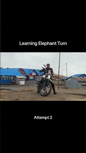 Learning Elephant Turn | Attempt 2 #heroxpulse2004vpro