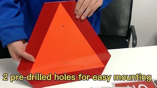 slow moving vehicle triangle