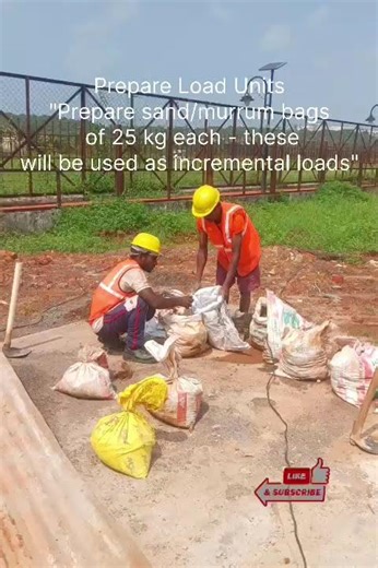 Plate Load test - Local method to determine SBC of soil. #construction #civilengineering #SBC