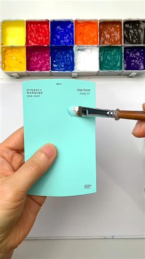 How I Perfect Mix GREEN Color #colortheory #colormixingforbeginners #paint #art #usa