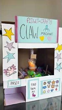 diy claw machine #creative #diy #diyideas #tutorial #creativediy #cardboardcraft #cardboardcrafts