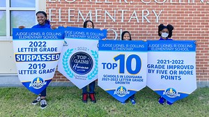 Judge Lionel R. Collins STEM School shares how they have reached significant growth in 2022. Principal Coulon accredited Collins' success to using backward design to effectively plan for students to succeed. She also shared how engaging families proactively and utilizing a strong PBIS program and Leader In Me are advancing their school. | Jefferson Parish Schools