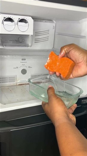 This cleaning hack will leave your fridge sparkling #home #hacks #cleaning