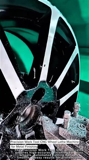 Precision Work Tool CNC Wheel Lathe Machine for Metal Finishing