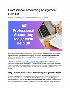 Professional Accounting Assignment Help UK - SlideServe