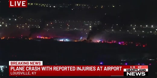 Breaking news: Plane crash with reported injuries at airport
