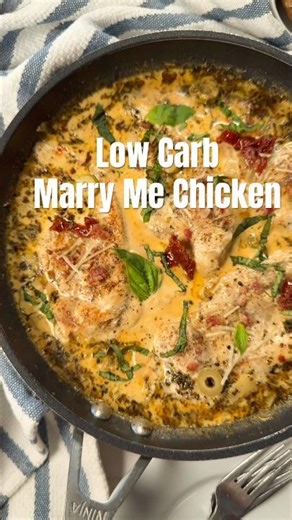 Healthy and diabetic friendly, low carb marry me chicken recipe hits the spot. #diabeticfriendly