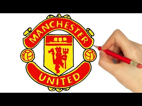 How to draw Manchester united logo
