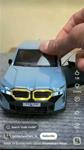 Bmw vs Bentley horn comparison scale models #bmw #bentely