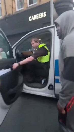 Refugee attacks a cop in public… instantly realizes he made a huge mistake.