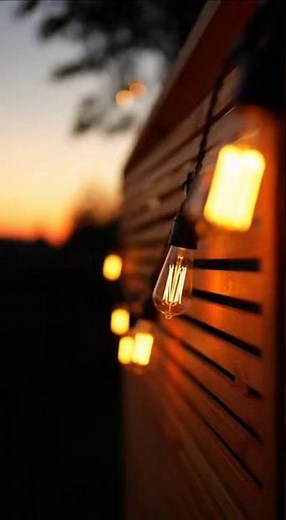 Beautiful Backyard Wooden Bench With Lights | DIY Garden Seating Idea