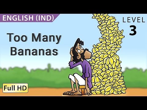 Too Many Bananas: Learn English (IND) with subtitles - Story for Children "BookBox.com"