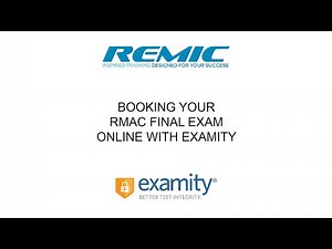 Booking your RMAC Final Exam with Examity