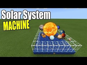 How to Make a SOLAR SYSTEM MACHINE | Minecraft Bedrock Edition ( MCPE / Windows 10 )