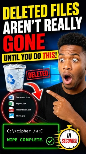 Your Deleted Files Can Still Be Recovered. Wipe Deleted Files From Your C Drive Forever