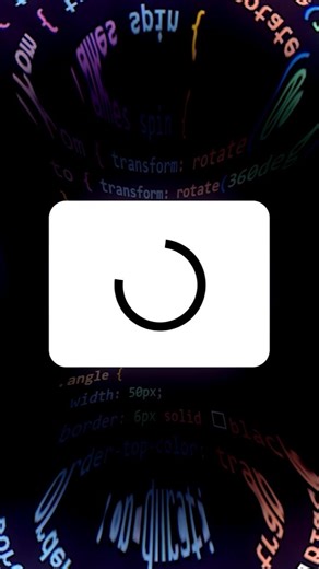 Как сделать анимацию загрузки по кругу в CSS - анимация загрузки по кругу в CSS #CSS #html #frontend