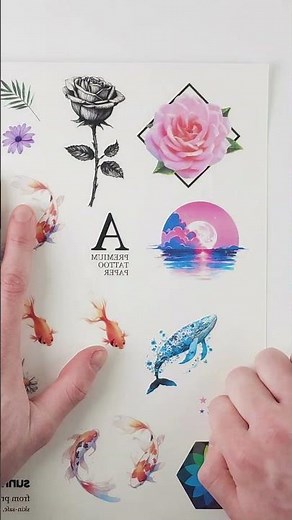 New Premium Tattoo Paper (Waterslide Decal) #diy #temporarytattoos