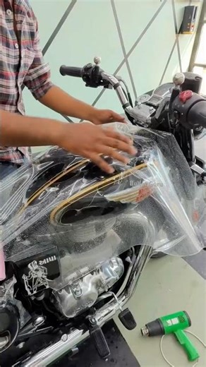 Bullet 350 PPF Lamination 🤩😍#royalenfield