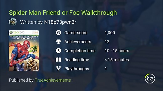 Spider-Man: Friend or Foe Walkthrough - Complete Game Guide