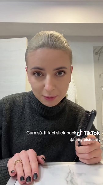 Cum să-ți faci un slick back sau cum să mai fentezi o zi cu părul nespălat 🤭 #slickback