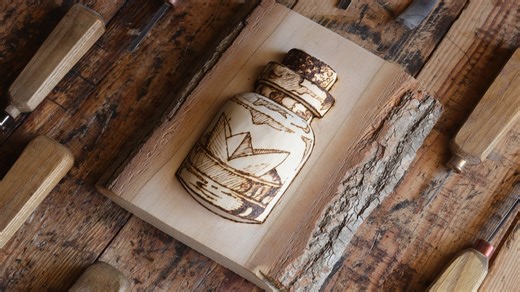 17K views · 123 reactions | Paper ship. Wood carving. Pyrography | Oleksandr Hrytsai. Wood Carving | Facebook