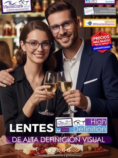 #HighDefinition #lentesHD ¡LA MÁS ALTA DEFINICIÓN HD PARA TU VISIÓN EN TUS LENTES! En #visualcareópticas. 😱👓¡LENTES A PRECIOS MÁS BAJOS QUE EN ÓPTICAS! ¡GARANTIZADO! ¡Hasta un 75% de ahorro vs ópticas convencionales! ¡Disponible en lentes de visión simple - bifocales - progresivos y en todos los tratamientos! 👨‍⚕️👓 EXAMEN VISUAL COMPLETO GRATUITO. ⏰👓 SERVICIO #MisLentesExpress #lentesexpress ¡GRATIS! ¡A partir de las 07:30 AM! 🤩👓 ¡Tus lentes te PREMIAN con CASHBACK en tus pedidos! 🔧👓 ¡A
