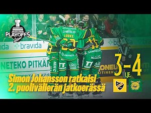 Fiilisvideo: Johansson ratkaisi 1. jatkoerässä — Ilves siirtyi ottelusarjassa 2–0-johtoon! 🙌🔥