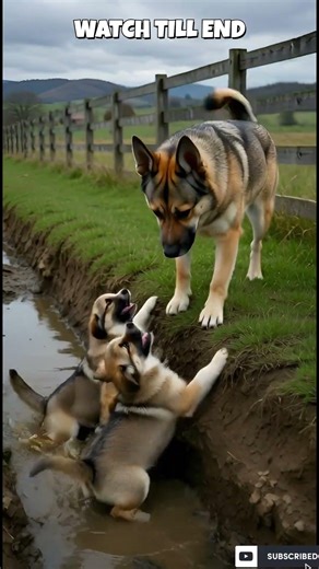 The Dog Chased Him for Help… #shorts #dog