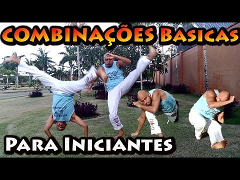 Combinações de movimentos básicos para iniciantes na capoeira (Aula 26) Corda Branca modulo 1