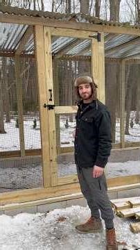 Chicken Run Door Is Hung & It’s PERFECT 🐔🔨 | Almost Fully Enclosed!