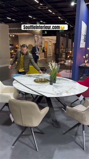 Table à manger, céramique, extensible Austin de la marque Akante￼ - souffleinterieur.com