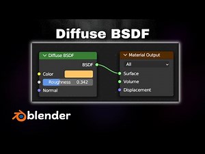 How to Use the Diffuse BSDF Shader in Blender