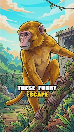 How did 4000 monkeys take over an island?