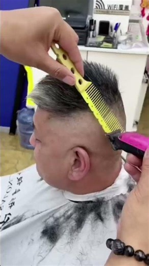 Turning Gray Into the Ultimate Modern Crop #barbershop #barberlove #haircut
