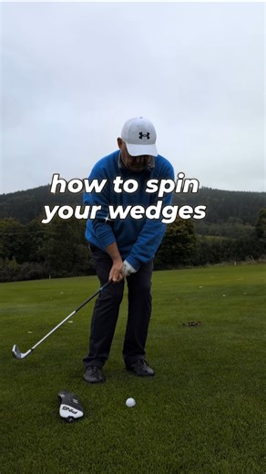 golfprodave | This is how to get backspin with your wedges ♨️🎡 this simple drill will help you create more backspin! . place a headcover 6 inches behind... | Instagram