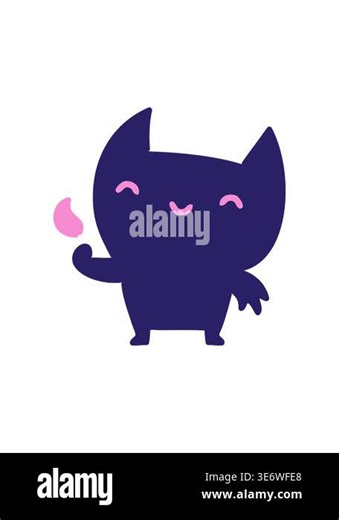 spinning motion animation of little devil Stock Video Footage - Alamy