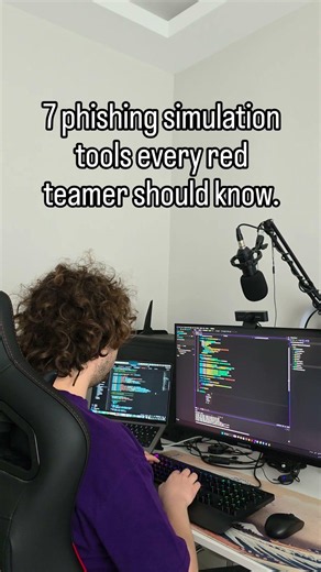 GoPhish, Evilginx & SET · 7 Phishing Simulation Tools Every Red Teamer Should Know #shorts