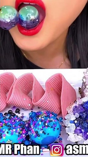 ASMR GALAXY JELLY CANDY & HONEYCOMB (Eating Sounds) | ASMR Phan