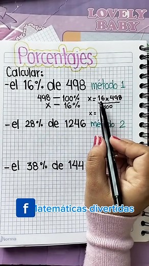 80K views · 811 reactions | Cómo sacar porcentajes #matematica #matematicasdivertidas #fblifestyle #matematicasfaciles | Matemáticas divertidas | Facebook