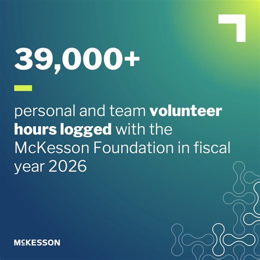 Our purpose of Advancing Health Outcomes for All® connects us to the communities we serve. This #GlobalVolunteerMonth, we’re celebrating #TeamMcKesson's impact. From supporting cancer awareness to strengthening local organizations, our people are making a difference together.
