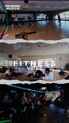 🎉 Friday Fitness Vibes are in full swing! 🎶 Whether you’re dancing it out, spinning into the weekend, flowing through yoga, or finding your own favorite way to move — Fridays are for feeling good and getting fit! 💪✨ Bring the energy, bring the smiles, and let’s make every Friday a celebration of movement and motivation. 💃🚴‍♀️🧘‍♂️ #FridayFitnessVibes #FeelGoodFriday #FourSeasonsHealthClub #FindYourFit | Four Seasons Health Club
