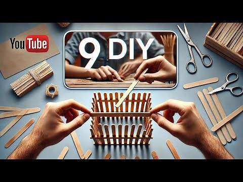 9 Genius DIY Ideas with Popsicle Sticks! Easy & Creative Crafts You Must Try