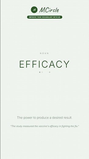 Learn English: What is Efficacy? | Vocabulary Shorts